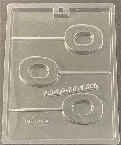 Letter O Pop Chocolate Mold