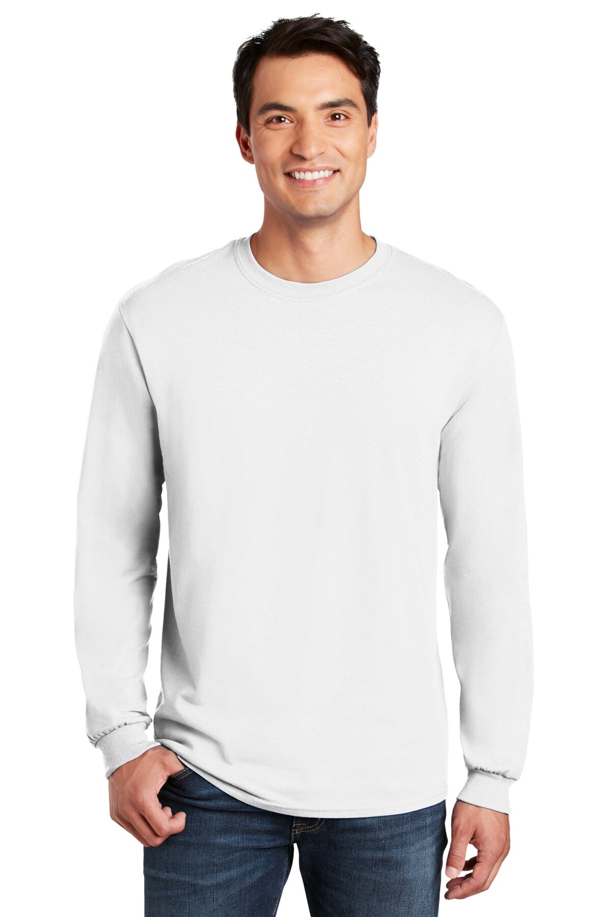 Gildan® Heavy Cotton Crewneck Long Sleeve T-Shirt