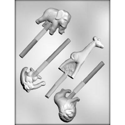Zoo Animals Sucker Chocolate Mold (90-11129)