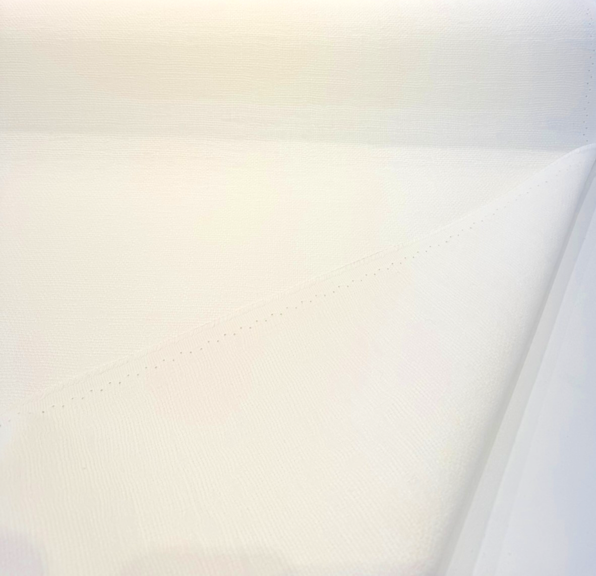Sunbrella Thatch Salt White Sunbrella Acrylic Fabric - White Basket Weave, 54" Width (1 Yard)