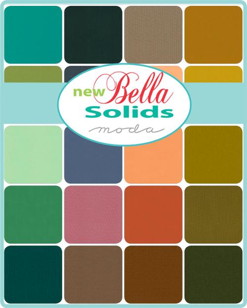 Cotton Charm Pack Bella Solids 2025 5" x 5"