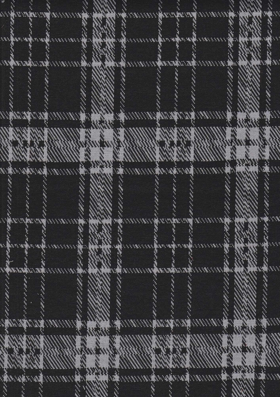 58/60" Double Knit Plaid Jacquard Fabric 95% Polyester 5% Spandex 240 GSM by Yard