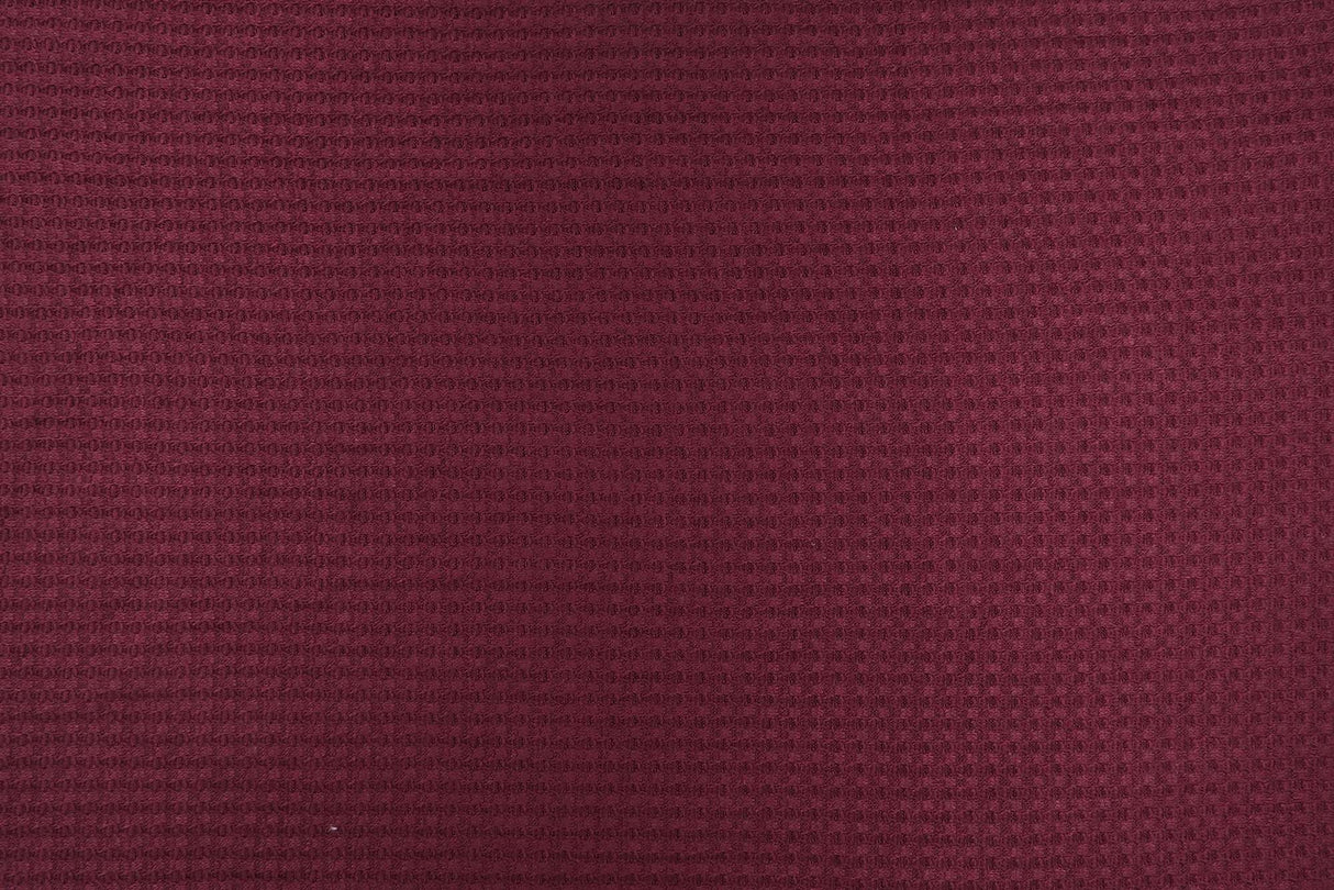 Waffle Stretch Knit Fabric Solid