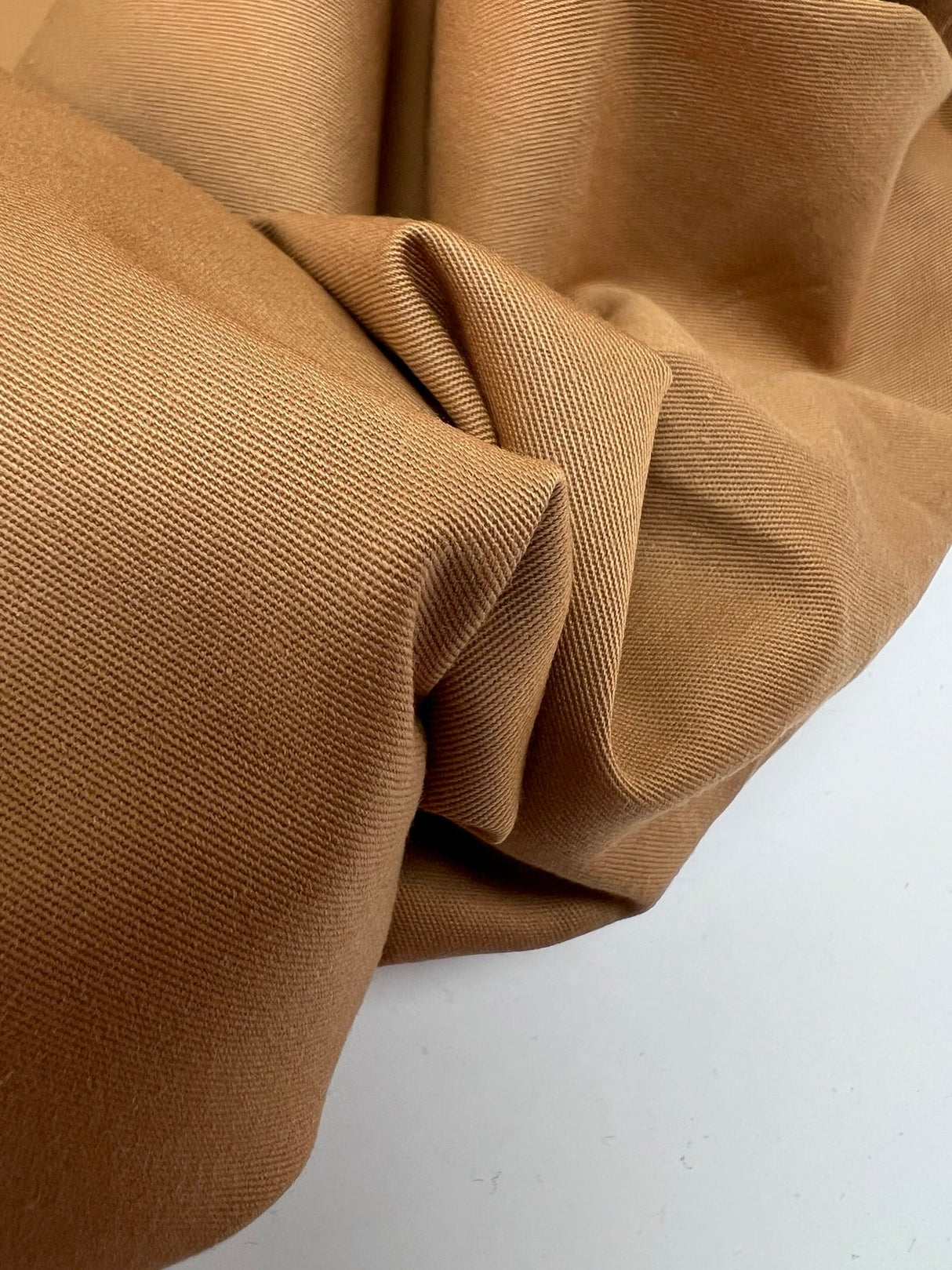 Beige Cotton Elastane Twill