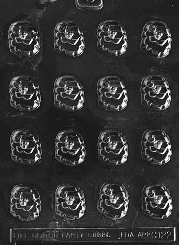 Filled Santa Heads Chocolate Mold