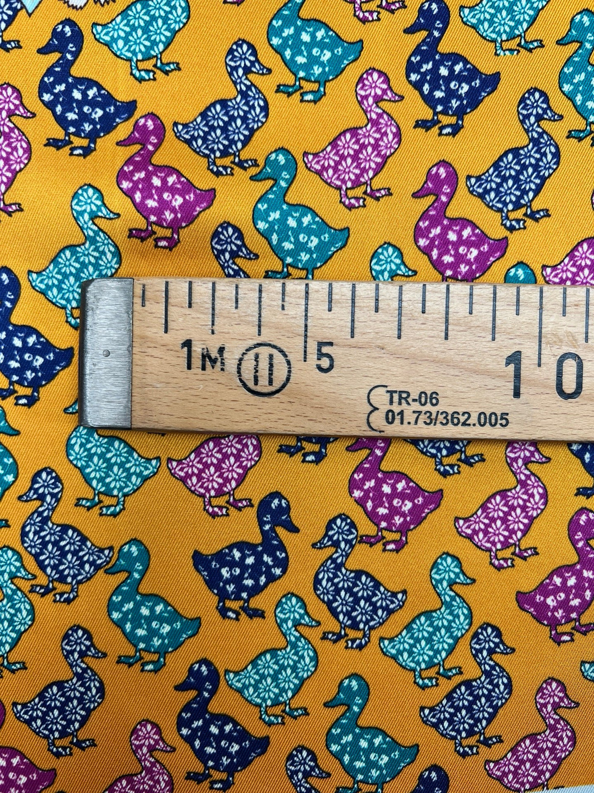 Polyester Sateen Printed Yellow Shades