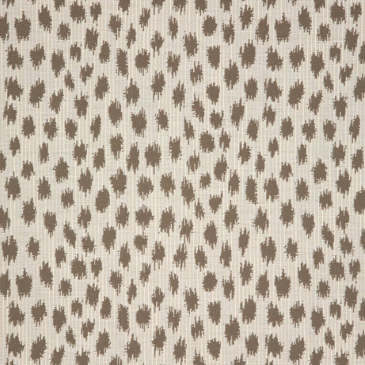 Sunbrella Agra Pebble Acrylic Fabric - Pebble, Ikat-Inspired Animal Motif, 54" Width (1 Yard)