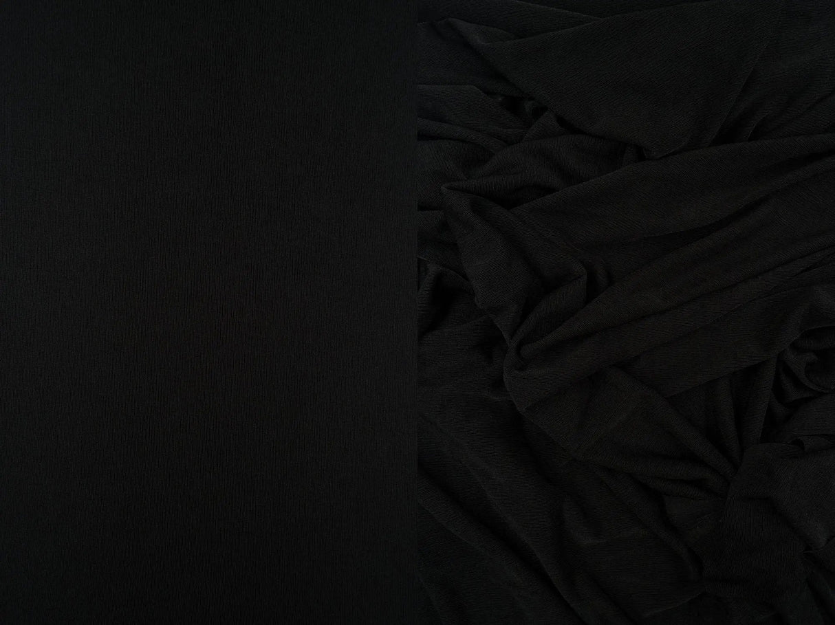 1 Yard Slinky Rib 1x1 Solid Knit Fabric 240 GSM, 52/54''  Wide Polyester Spandex Blend