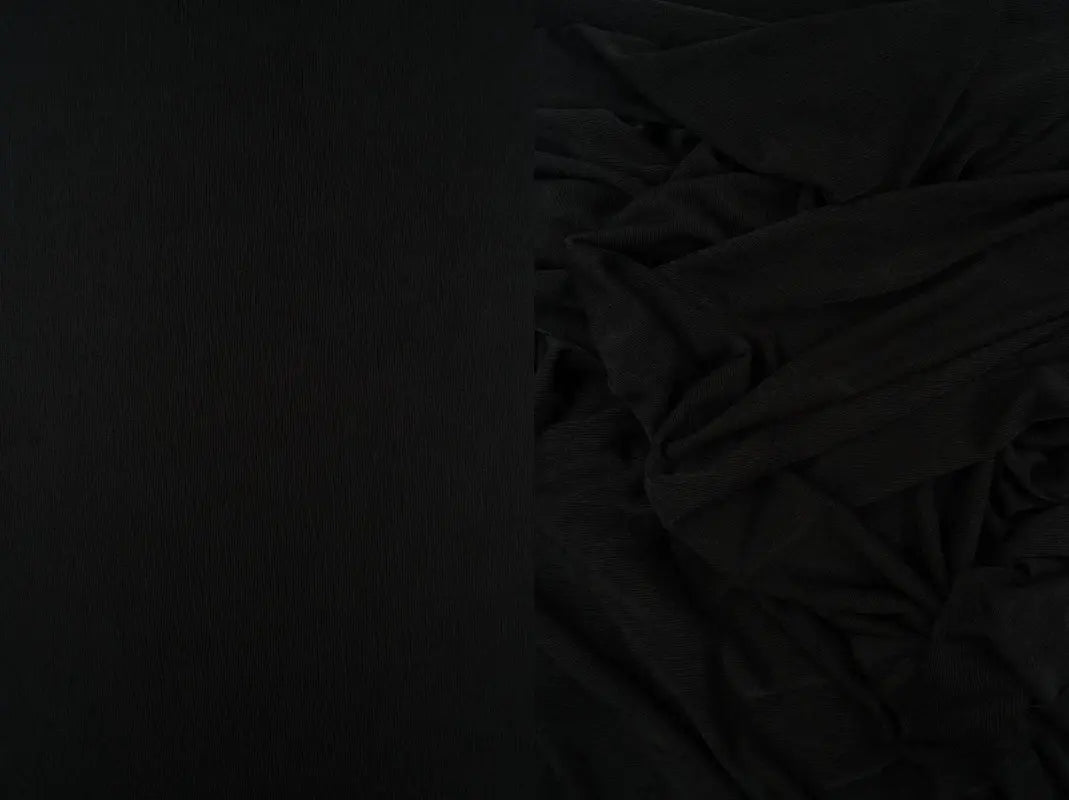 ১ গজ স্লিঙ্কি রিব নিট ফ্যাব্রিক ১x১ সলিড পলিয়েস্টার স্প্যানডেক্স স্ট্রেচ ৫২/৫৪ ইঞ্চি