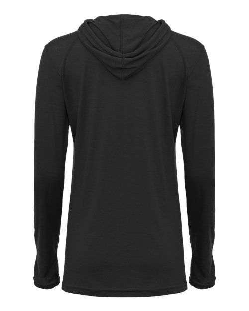 Women's Tri-Blend Surplice Long Sleeve Hooded T-Shirt