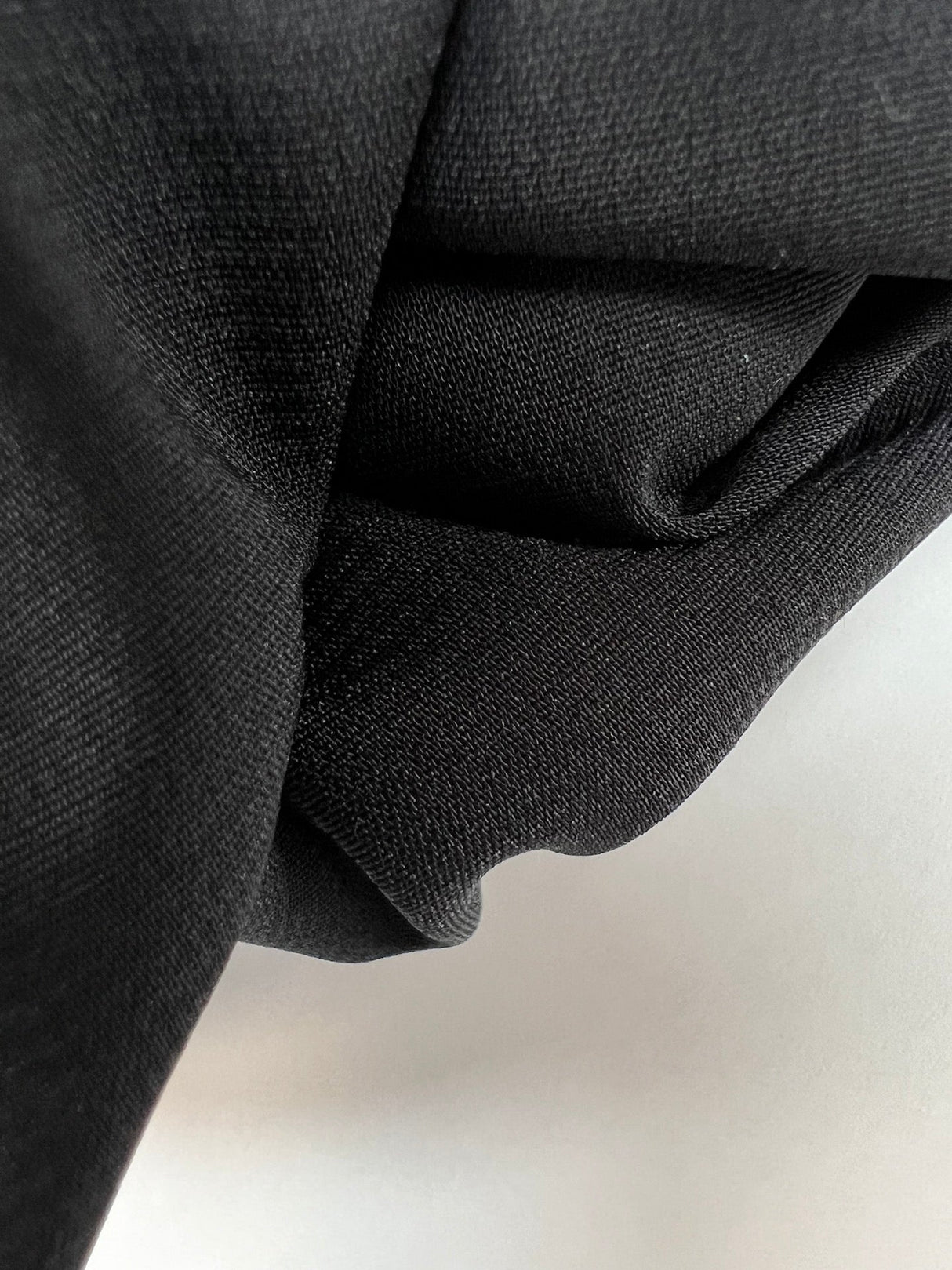 Black Polyester Plain Fabric