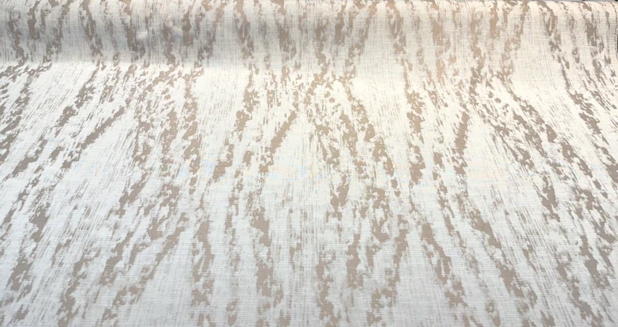 Baylis Rain Blush Jacquard Fabric - Warm Blush, Modern Abstract Pattern, 54" Width (1 Yard)