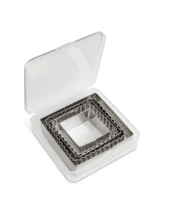 Square Metal Cookie Cutters - 5 Piece Set