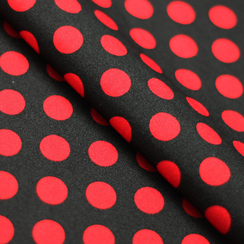 E-Z Dots Nylon Spandex Fabric - Large Polka Dots Print, 58/60" Width (1 Yard)