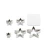 Star Shaped Metal Cookie Cutters - 5 Piece Set