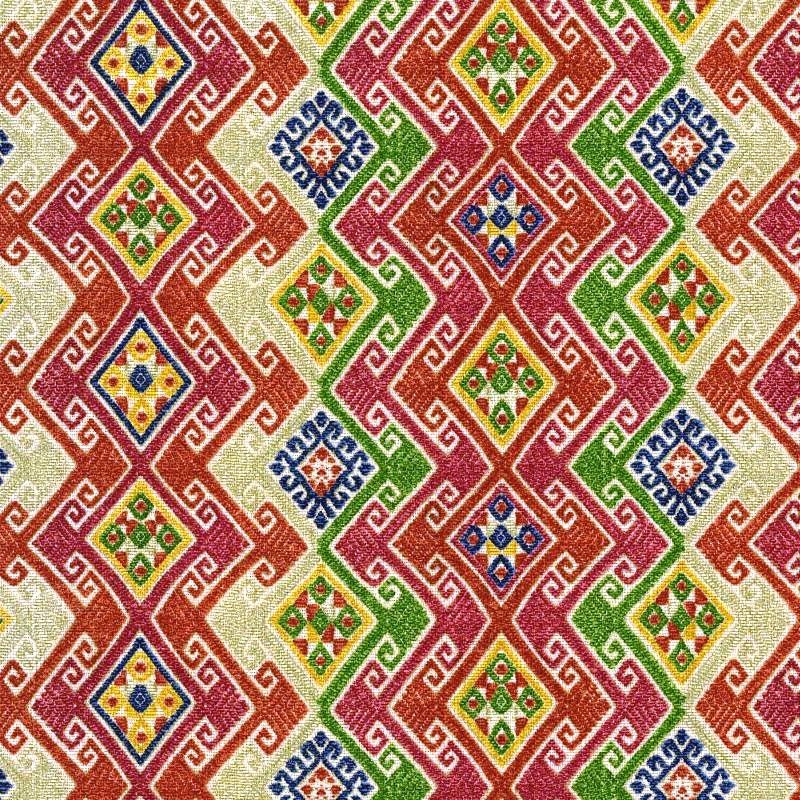 Kaumari Path Tamale Printed Cotton Fabric - Diamond Pattern, Tamale, 54" Width (1 Yard)