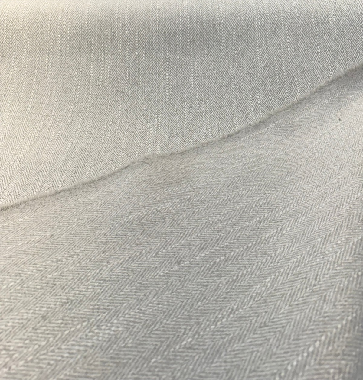 Barrington Driftwood Ivory Herringbone PK Chenille Fabric - Driftwood Ivory Herringbone, 57" Width (1 Yard)