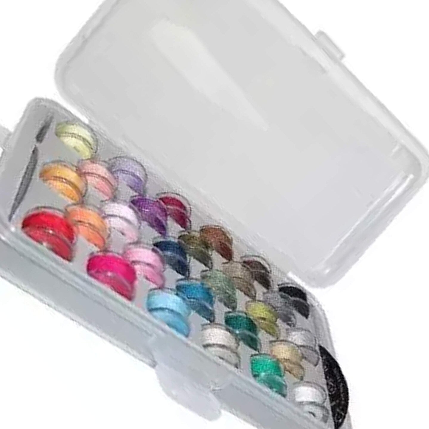 28 Bobbin Organizer Box with Fitted Foam for Sewing
