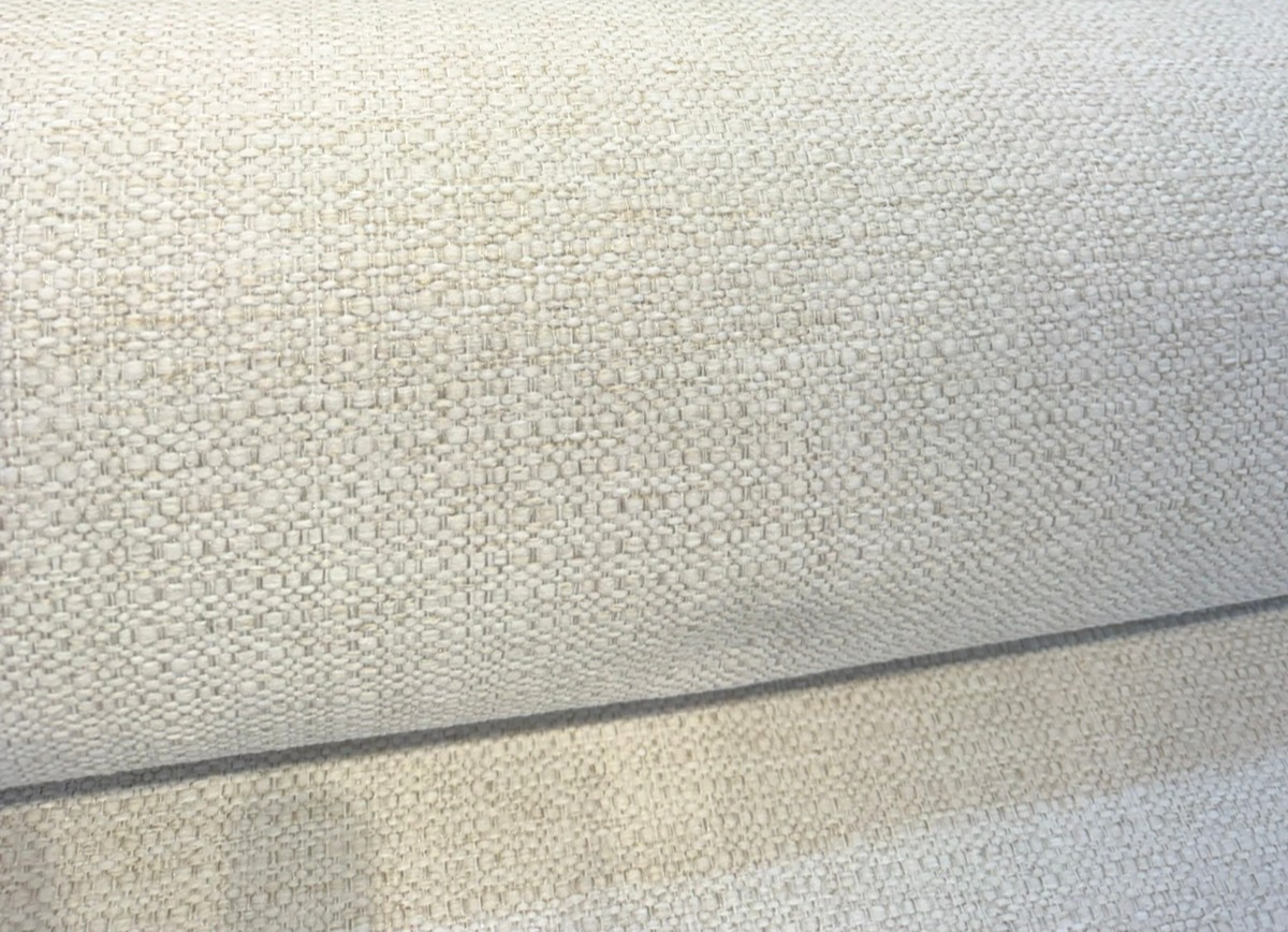 Sugarshack Ivory Performance Chenille Fabric - Warm Ivory / Soft Cream, 54" Width (1 Yard)