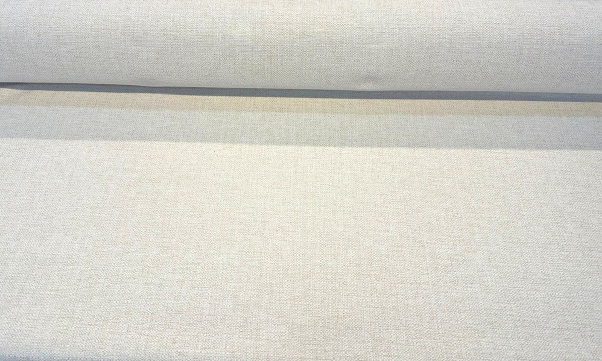 Sugarshack Ivory Performance Chenille Fabric - Warm Ivory / Soft Cream, 54" Width (1 Yard)