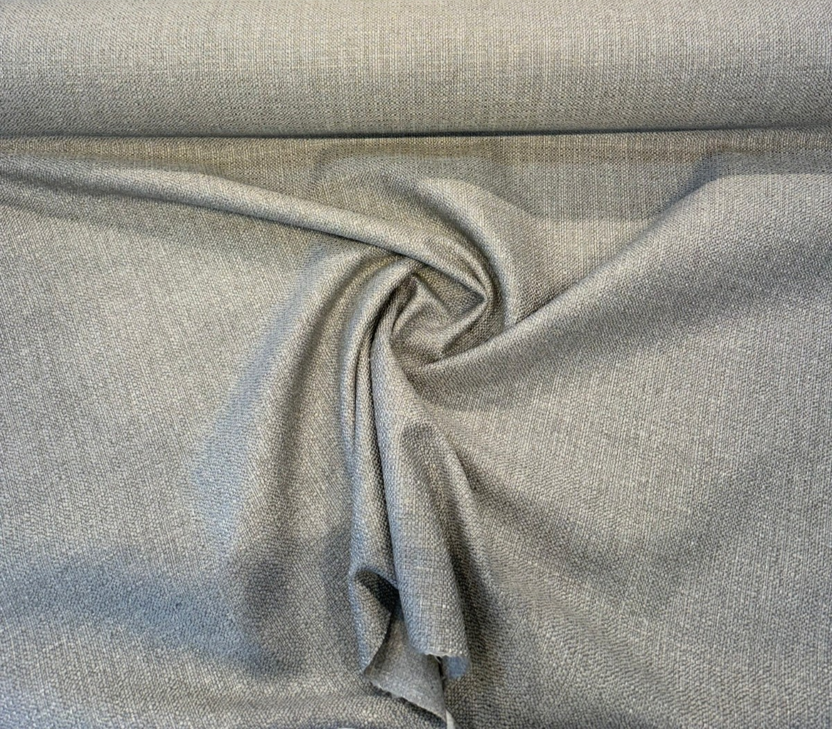 Sugarshack Mineral Gray Performance Upholstery Chenille Fabric - Mineral Gray, Textured Weave, 54" Width (1 Yard)
