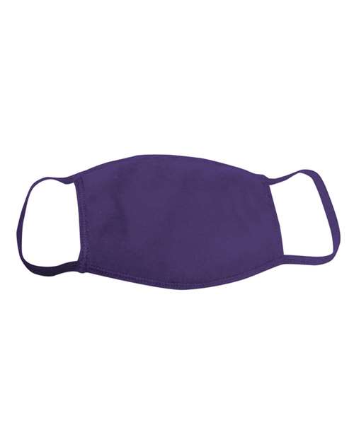 Bayside USA-Made 100% Cotton Face Mask, 25-Pack
