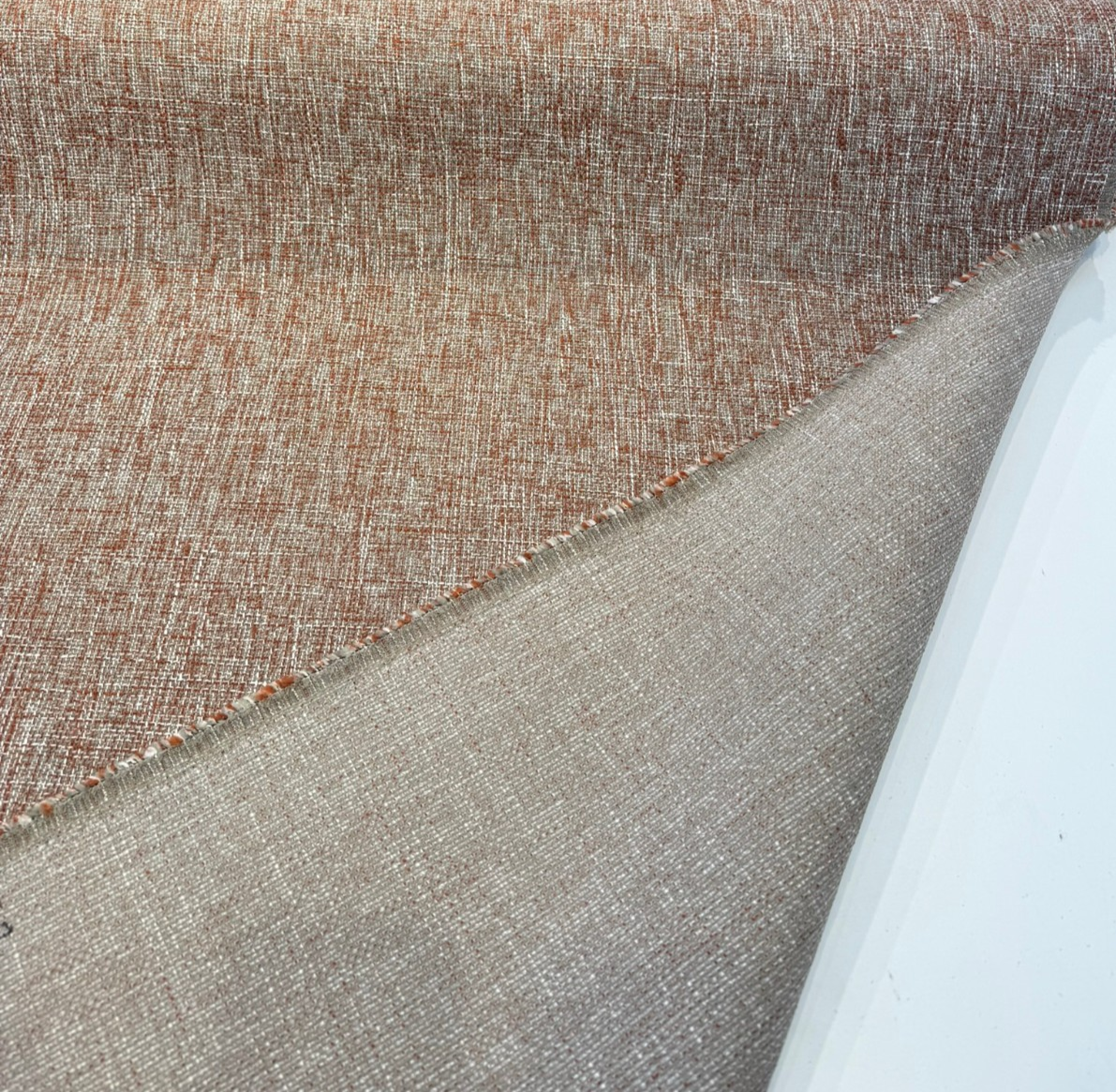 New Amsterdam Agate Red Gray Tweed Chenille Upholstery PK Chenille Fabric - Agate Red/Gray Tweed, 58" Width (1 Yard)