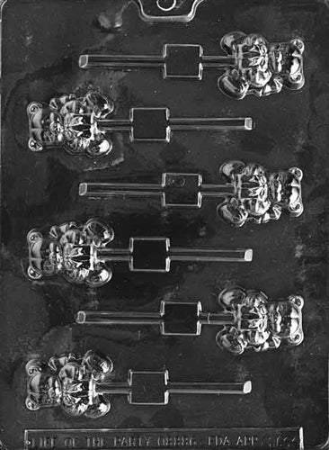 Small Bear With Present Chocolate Mold