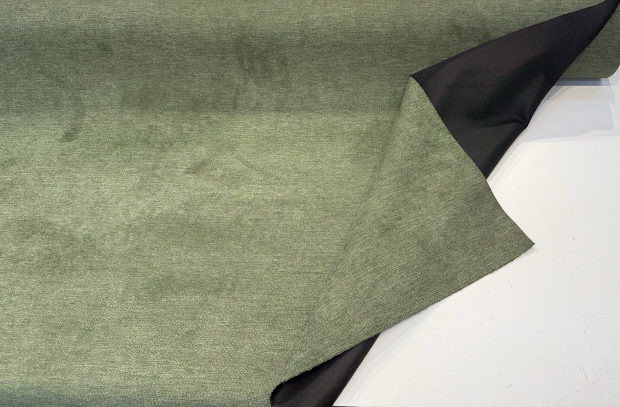 Fabricut Sensation Spinach Green Polyester Fabric - Spinach Green, Tonal Texture, 54" Width (1 Yard)