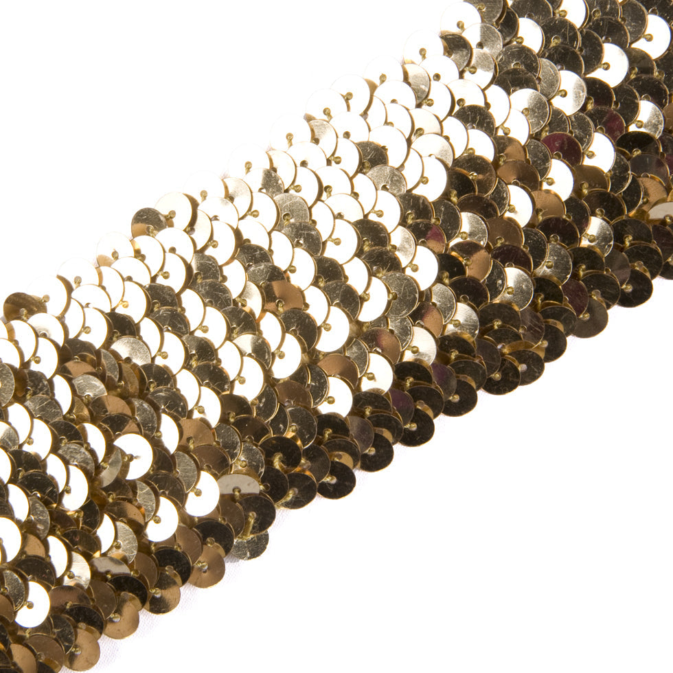 1.75" Gold Stretch Sequin
