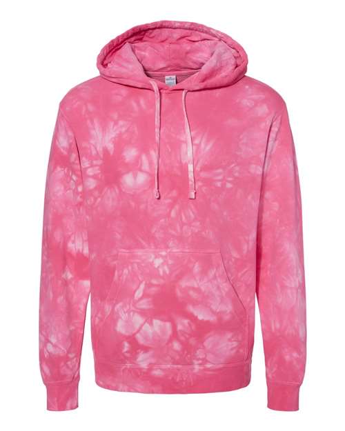 Independent Trading Co. Unisex Midweight Tie-Dyed Hooded Sweatshirt