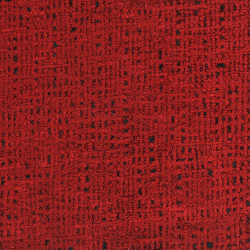 Fort Morgan Chenille Fabric - Crimson Red, 54" Width, 14.25" Horizontal / 14.25" Vertical Repeat (1 Yard)