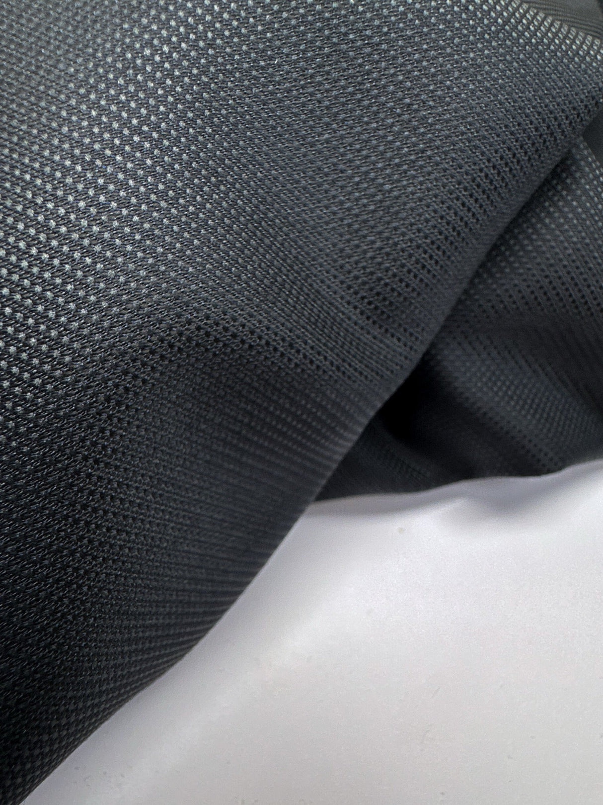 Wool Jacquard Fabric Blue Black