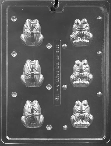 3D Frog with Bow Chocolate Mold - LPA162