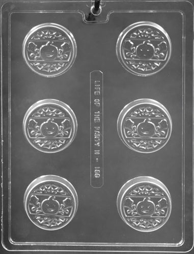 Pumpkin, Ghost, Spider Web Sandwich Cookie Chocolate Mold - LPH188