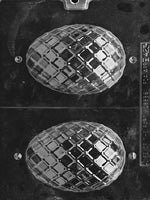 3D Medium Lattice Egg Chocolate Mold - LPE423