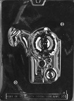 3D Bunny on a Tractor Chocolate Mold - Back - LPE221B
