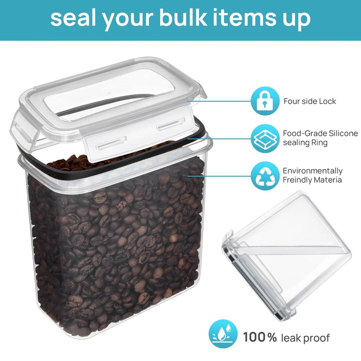 Vtopmart Airtight Food Storage Containers Set – BPA-Free Kitchen Canisters