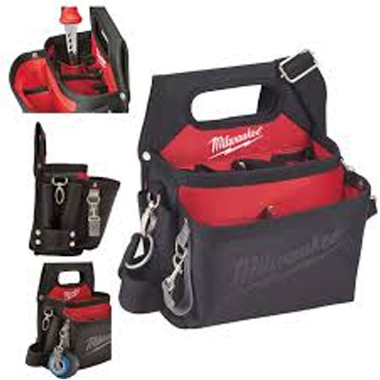 MILWAUKEE Electricians Work Pouch – Heavy-Duty Tool Belt Organizer for Professional Electricians