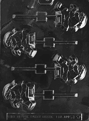 Santa With List Chocolate Mold