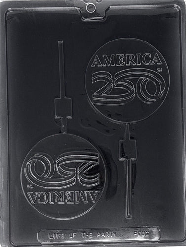America 250 Lolly Chocolate Mold - LPP033
