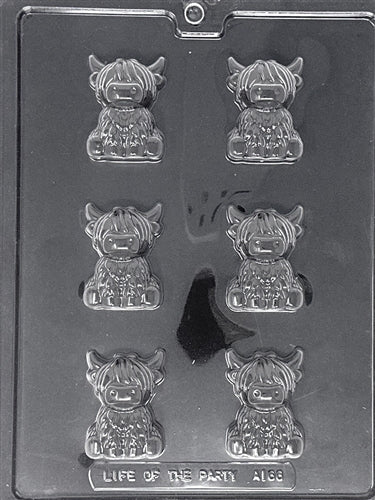 Cute Highland Cow Chocolate Mold - LPA166