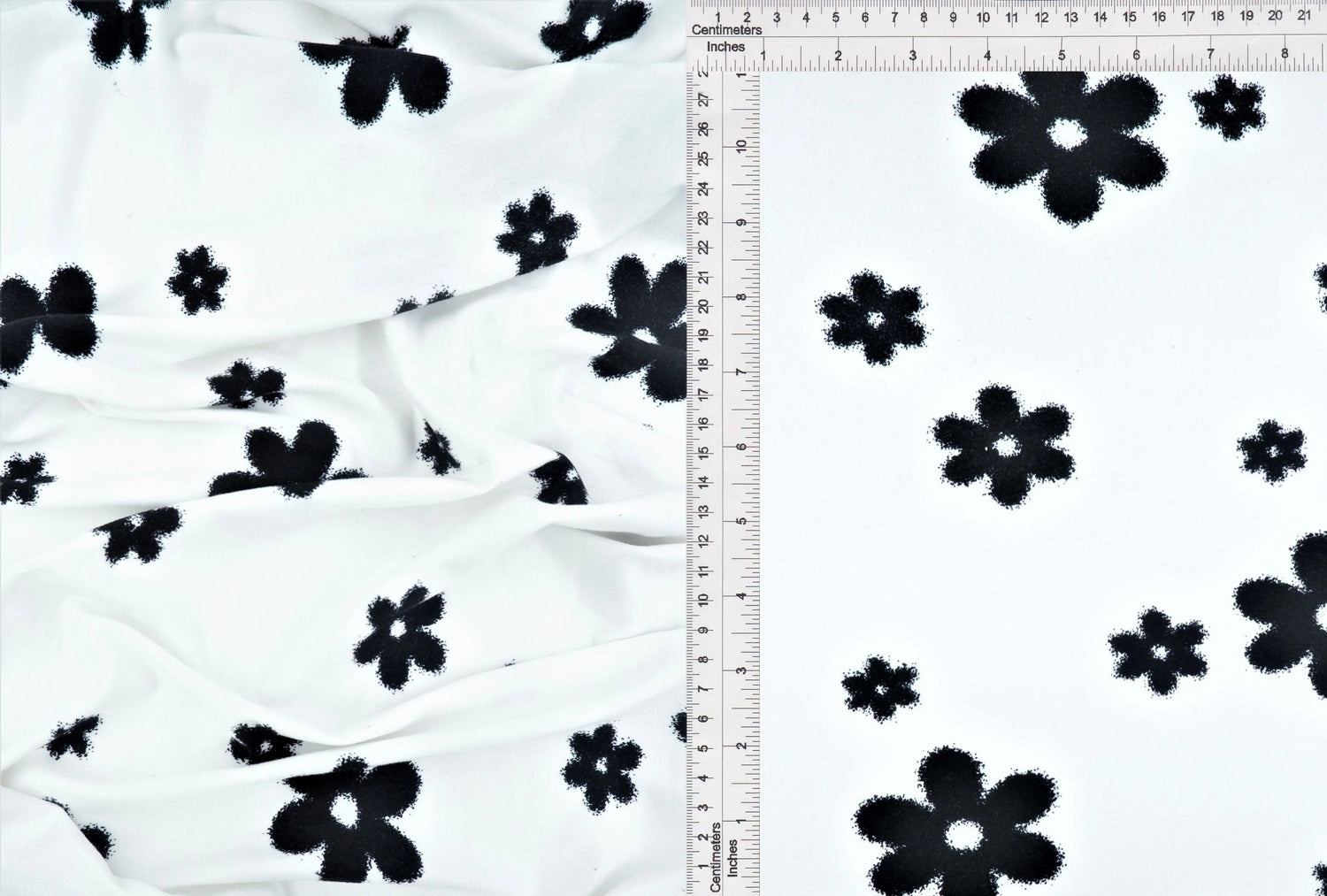 DTY Brushed Floral Knit Fabric Soft Stretch Flower Print 58/60" Wide