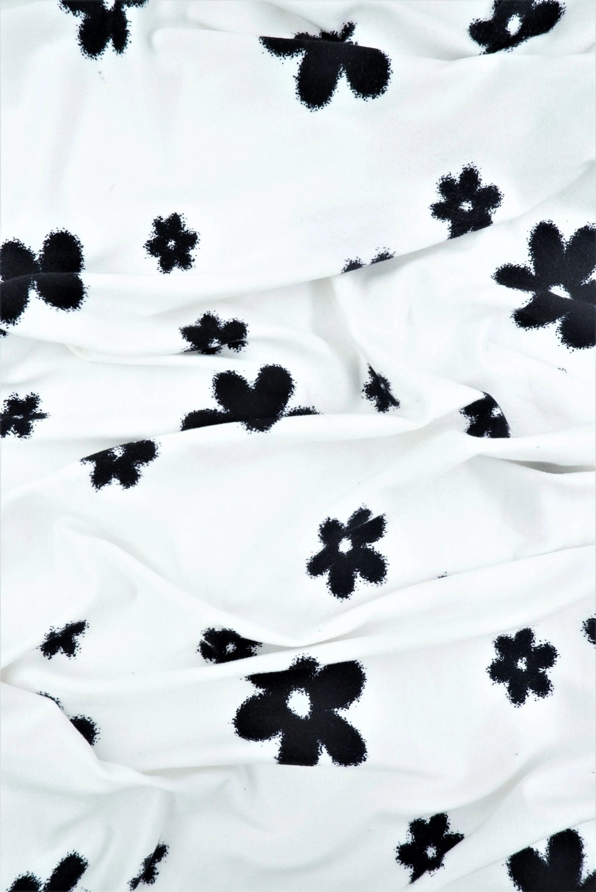 1 Yard Floral DTY Brushed Knit Fabric Soft Stretch 58/60 Inches Wide