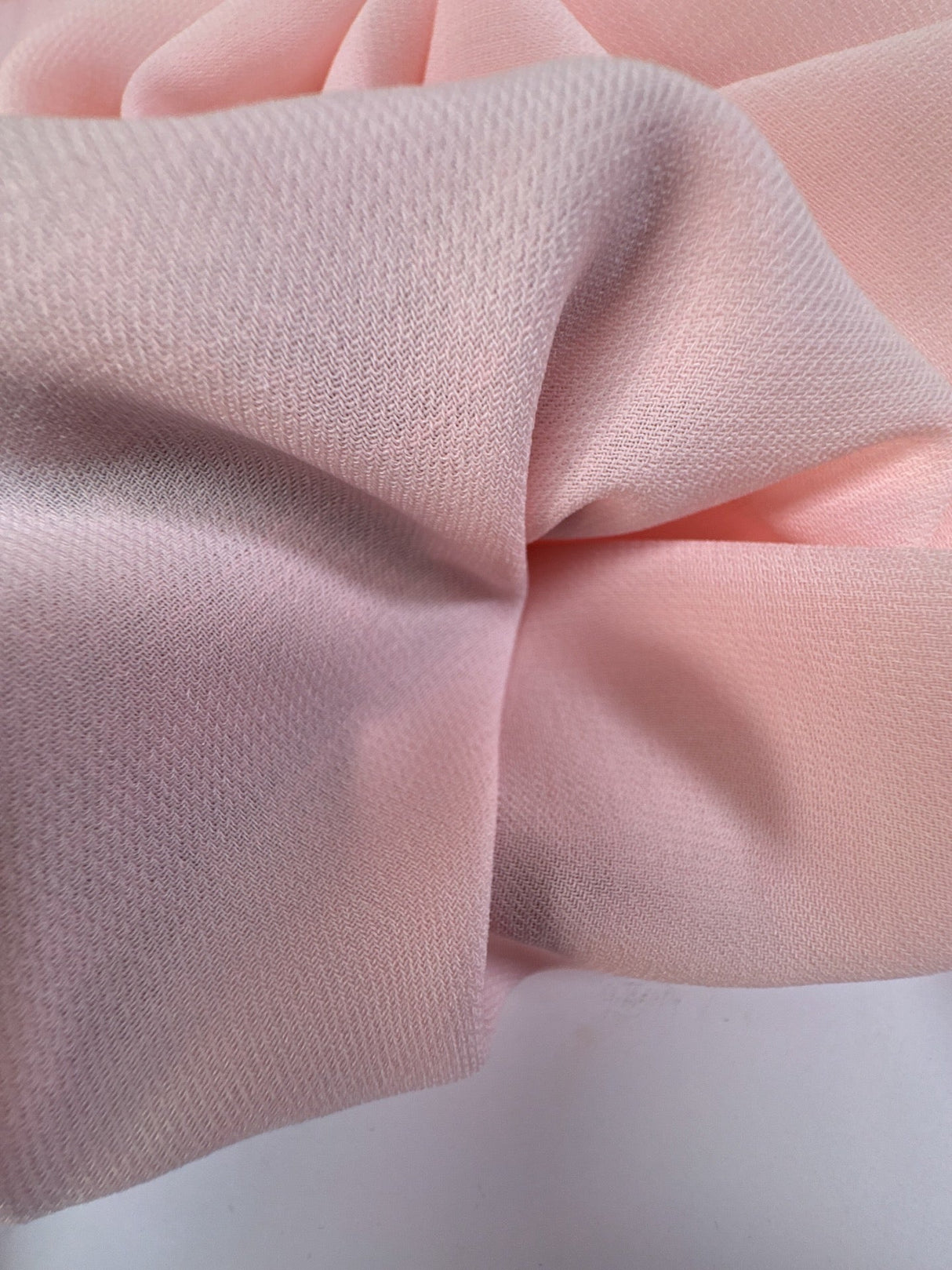 Pink Polyester Crepe