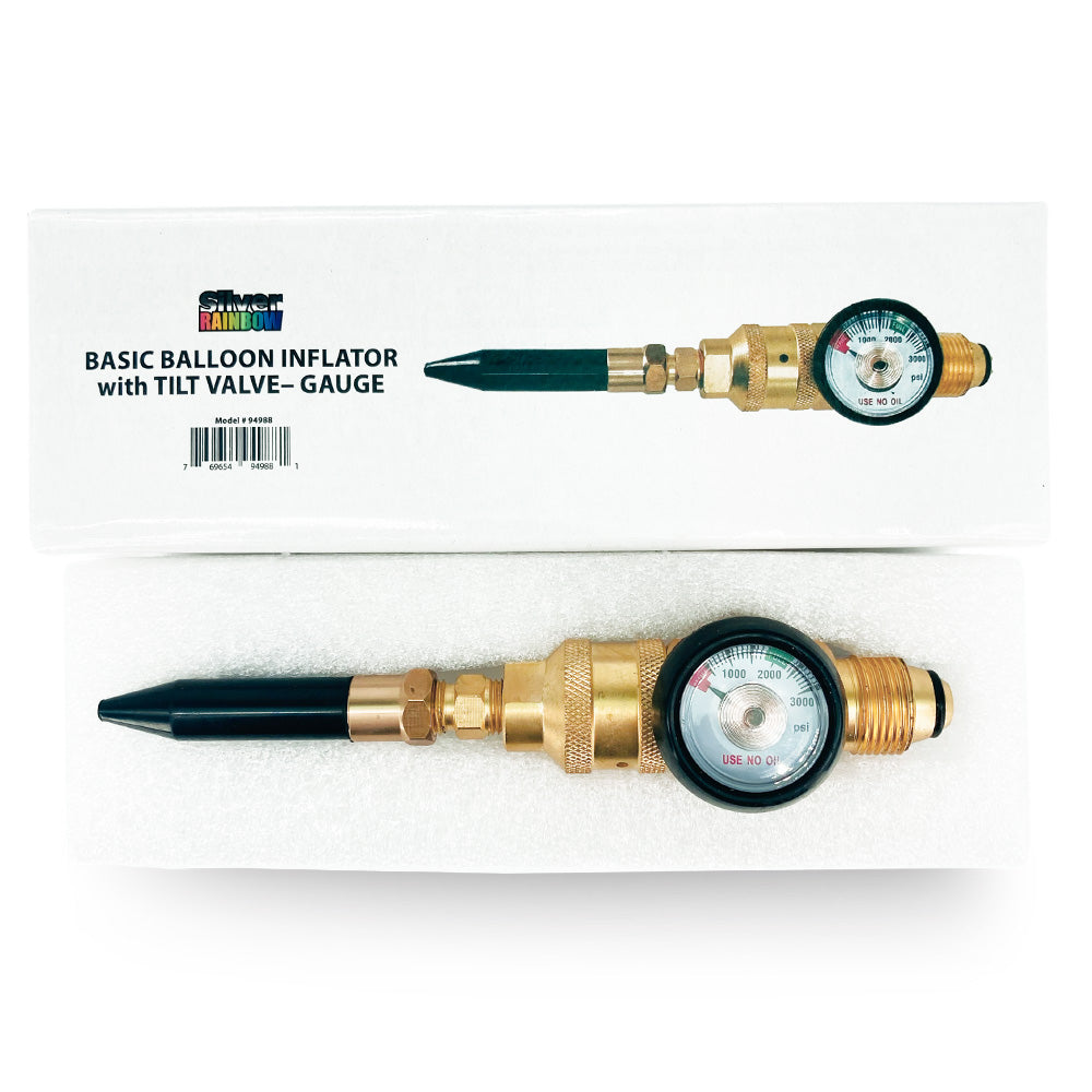 Balloon Inflator with Tilt Valve and Gauge