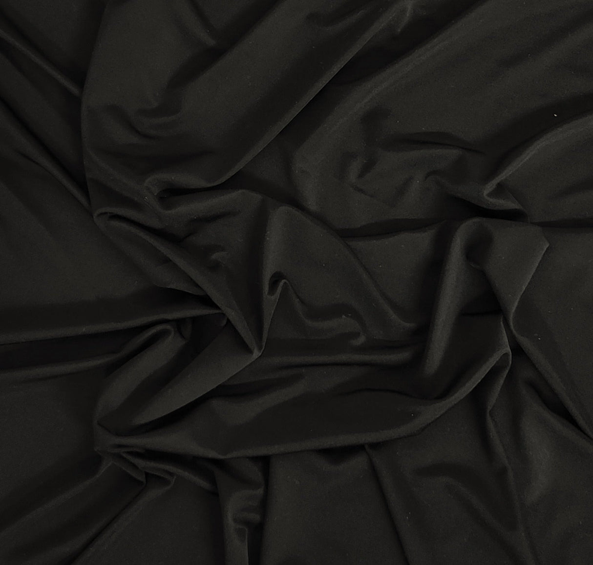 Black Nylon Spandex Activewear Jersey Knit