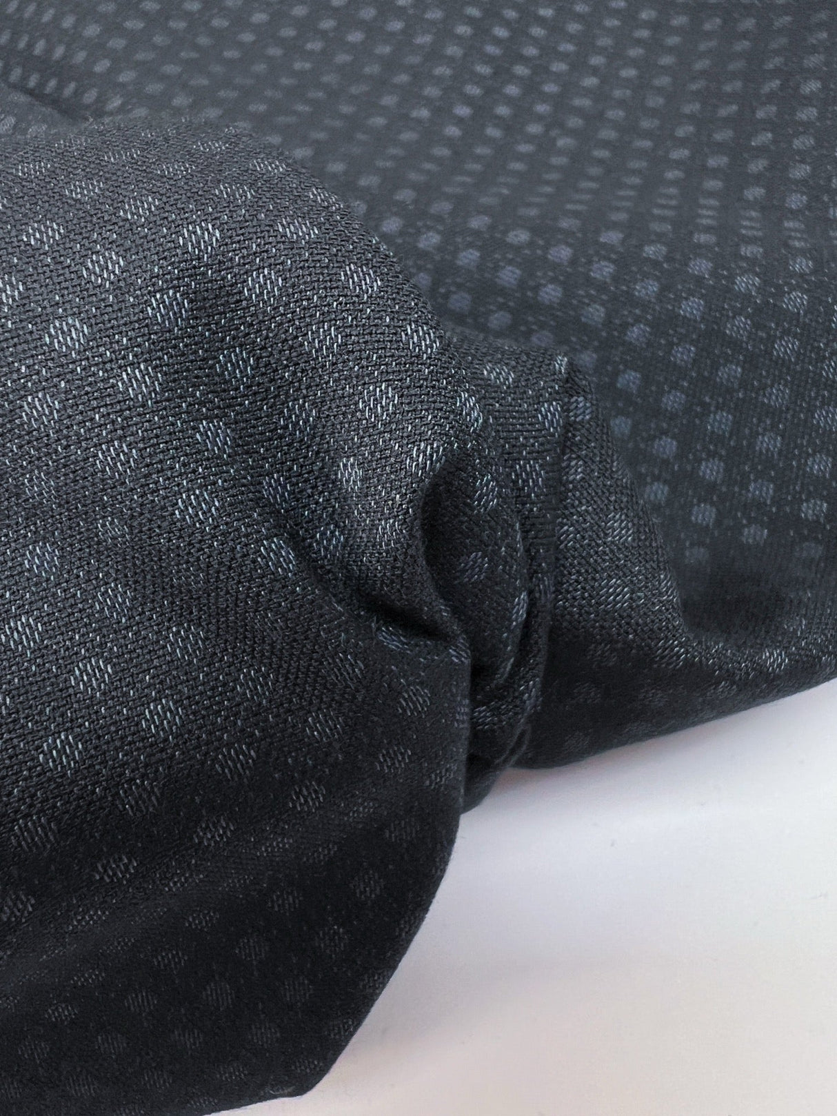 Blue Jacquard Polyester Fabric
