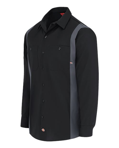 Industrial Colorblocked Long Sleeve Shirt - Tall Sizes