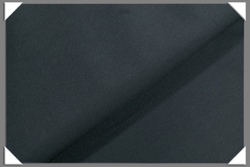 Dark Grey Vegan Sharkskin Polyester Fabric - Sharkskin Texture, 60" Width